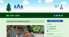 Desktop Screenshot of aaalawngarden.com